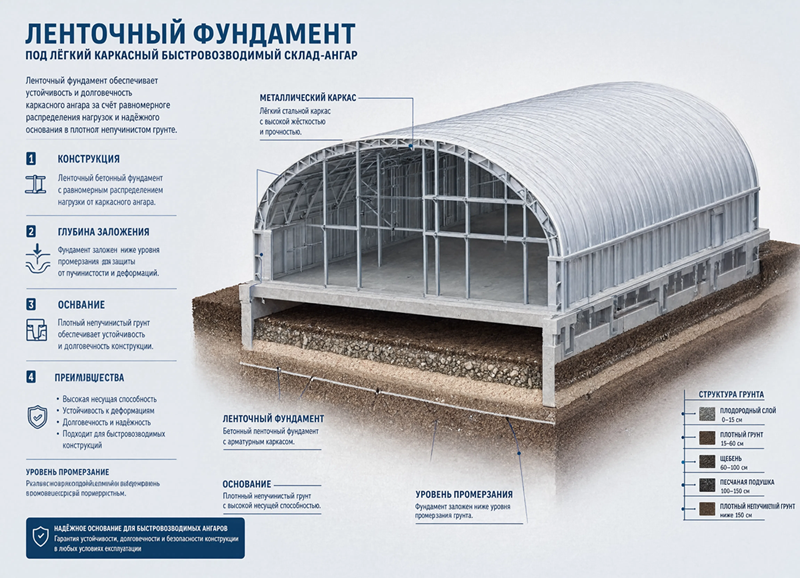 Ленточный фундамент
